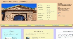 Desktop Screenshot of abbott-library.com