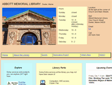 Tablet Screenshot of abbott-library.com